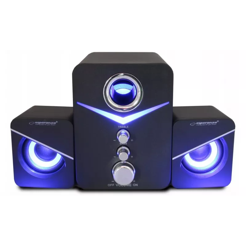 Esperanza EP153 Zestaw głośników USB 2.1 6 W Czarny