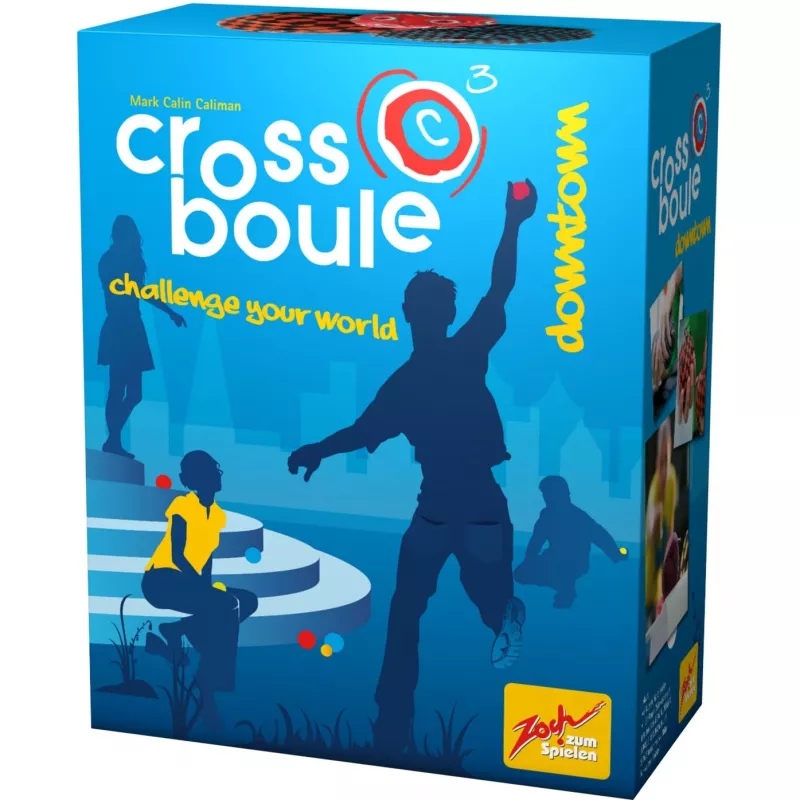 Crossboule Set Downtown, gra zręcznościowa niebieska/czerwona