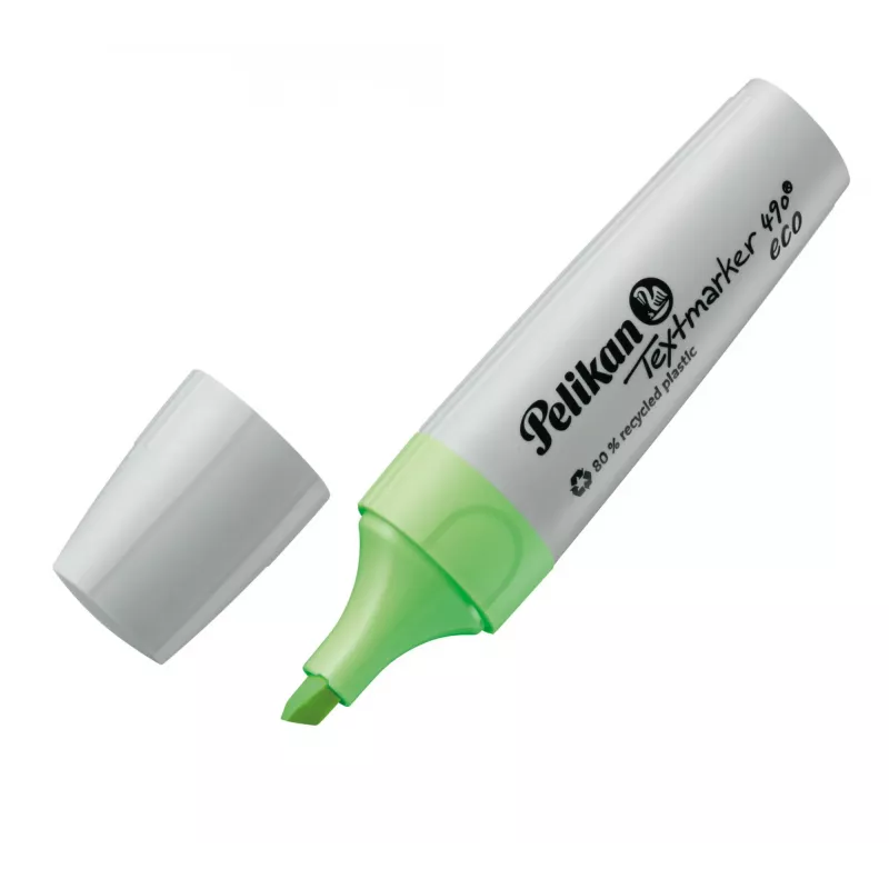 Marker Pelikan Textmarker 490 eco 4 szt. Ścięta końcówka Zielony Pomarańczowy Różowy Żółty