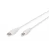Kabel połączeniowy Assmann USB, typ A - B M/M, 1,8 m, USB 2.0, UL, beżowy (AK-300102-018-E)