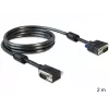 Kabel SVGA DeLOCK 83173 2m VGA D-Sub Czarny