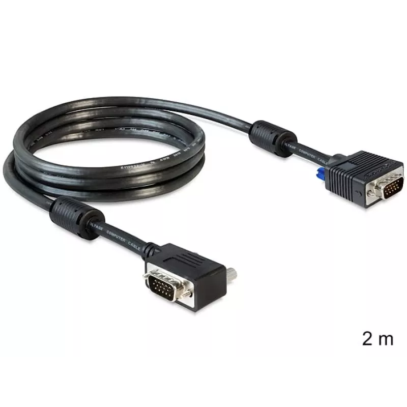 Kabel SVGA DeLOCK 83173 2m VGA D-Sub Czarny