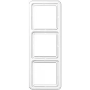 Panel przełączników ścienny JUNG CD 583 WW biały, duroplast, bezśrubowy, 81×223 mm