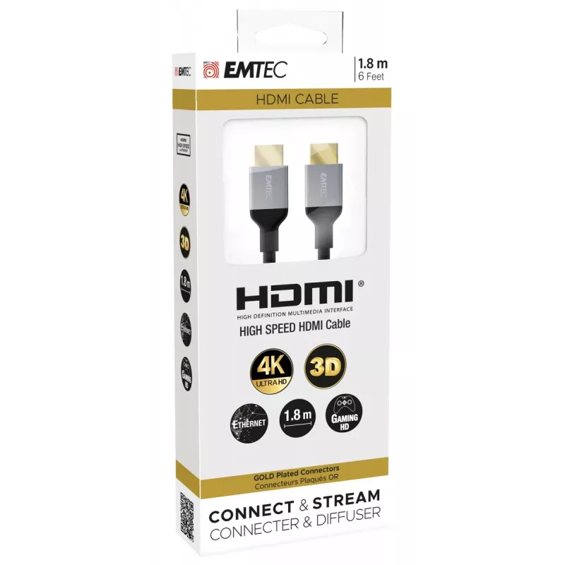 Kabel HDMI Emtec ECCHAT700HD 1,8 m