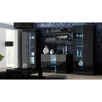 Komoda Cama SOHO S7 120 cm Czarny Połysk