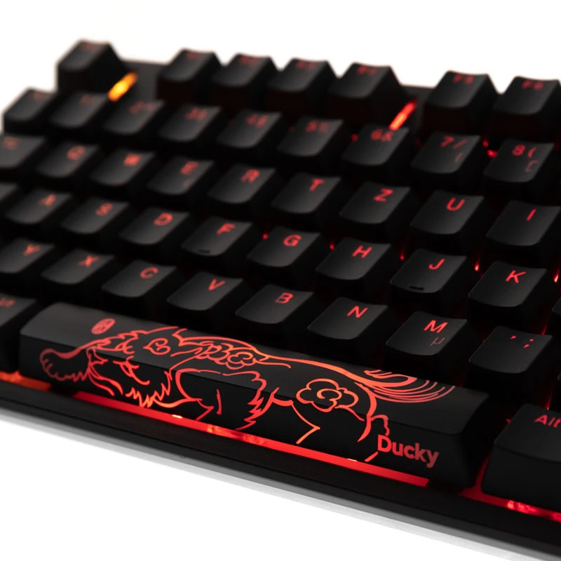 Klawiatura Ducky One 2 RGB TKL do gier, USB, niemiecka, czarna