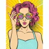 Ravensburger painting kit CreArt ART Collection Canvas Edition — Lady in Pink (PopArt)