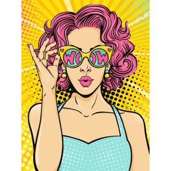 Ravensburger painting kit CreArt ART Collection Canvas Edition — Lady in Pink (PopArt)