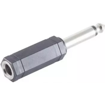 ShiverPeaks BS57003 Złącze przewodowe 6,3 mm Czarny stal nierdzewna Męskie/Żeńskie
