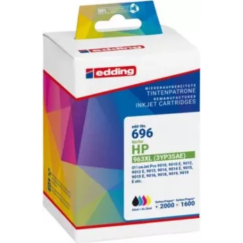 EDDING EDD-696 schwarz cyan magenta gelb Druckerpatrone kompatibel zu HP 963XL - Kompatibel - Tintenpatrone (18-696)