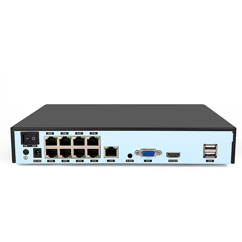 Rejestrator wideo sieciowy FOSCAM FN9108HE 8-kanałowy 5MP POE NVR Czarny