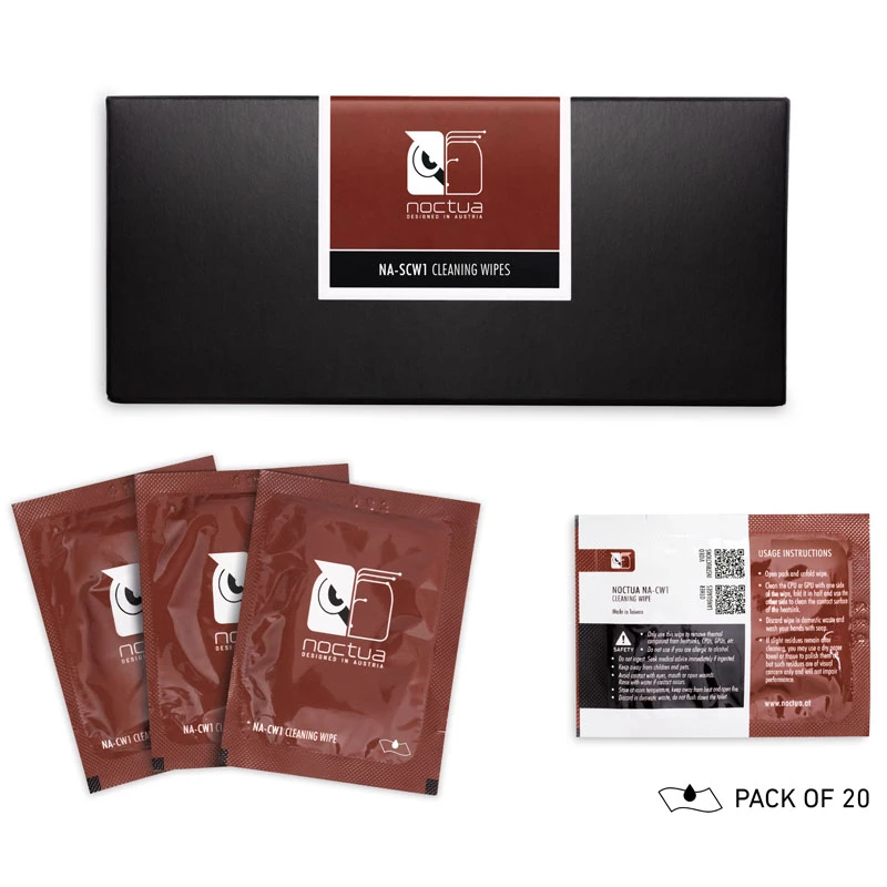 Chusteczka do przygotowania powierzchni Noctua NA-SCW1, 20 szt., 150×120 mm