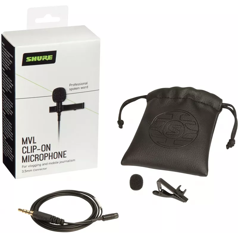 Mikrofon krawatowy Shure MVL do smartfona lub tabletu | Shure