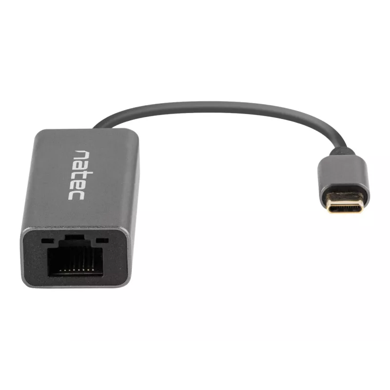 NATEC Cricket USB 3.2 Gen 1 Type-C Szary Hub Ethernet 1000 Mbit/s