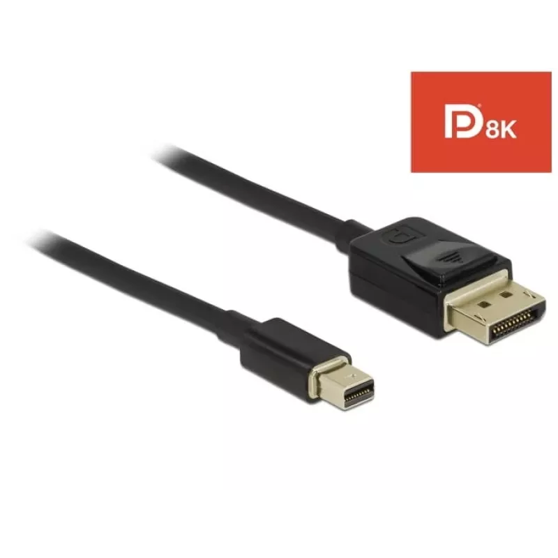 DeLOCK - Kabel DisplayPort - DisplayPort (M) na Mini DisplayPort (M) - 2 m - Czarny - Obsługa 8K