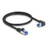Kabel sieciowy DeLOCK RJ45 Cat.6A S/FTP 0,5m Czarny