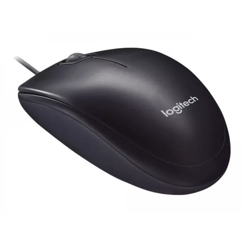 Logitech M90 przewodowa mysz optyczna biurowa — 1000 DPI, symetryczna, USB Type-A, czarna