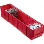 Pojemnik do przechowywania allit 456541 91 x 400 x 81 mm czerwony