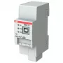 Interfejs adaptera ABB USB/S1.2 z wyjściami szeregowym i USB 2.0, wejście 21–30 V, 36×64,5×90 mm, szary