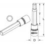 Zestaw nasadek KS Tools 911.1325 1/2 cala napęd metryczny średnica 2,2 cm