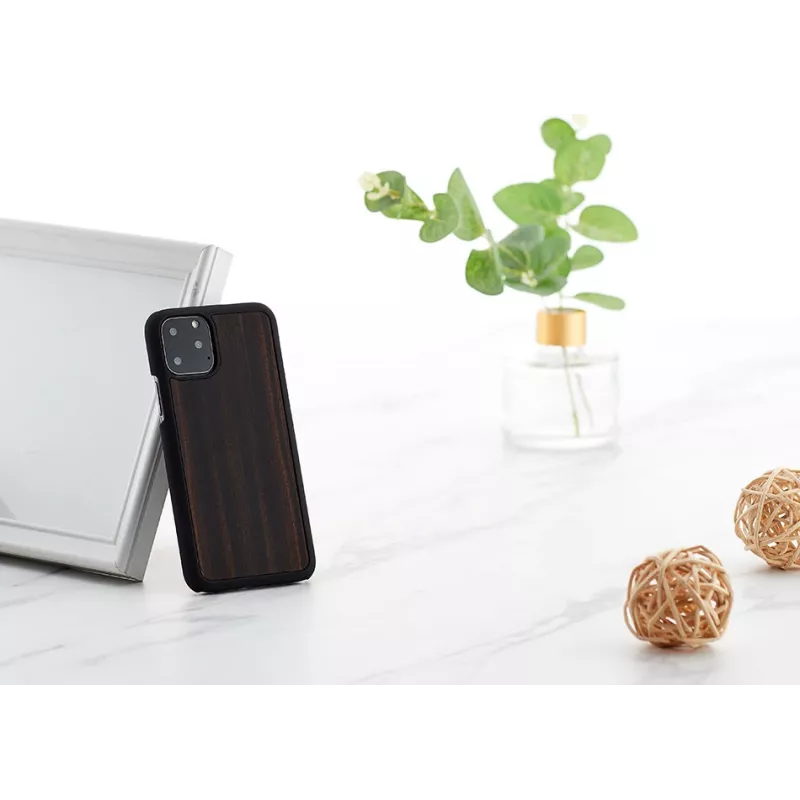 Etui na telefon man and wood do iPhone 11 Pro — hebanowa czerń, twarda ochronna osłona tylna