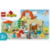 Zestaw konstrukcyjny LEGO DUPLO Opieka nad zwierzętami gospodarskimi 10416 — 74 elementy, 2 minifigurki, wiek 2+