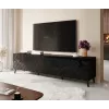 szafka RTV ABETO 200x42x52 czarny połysk