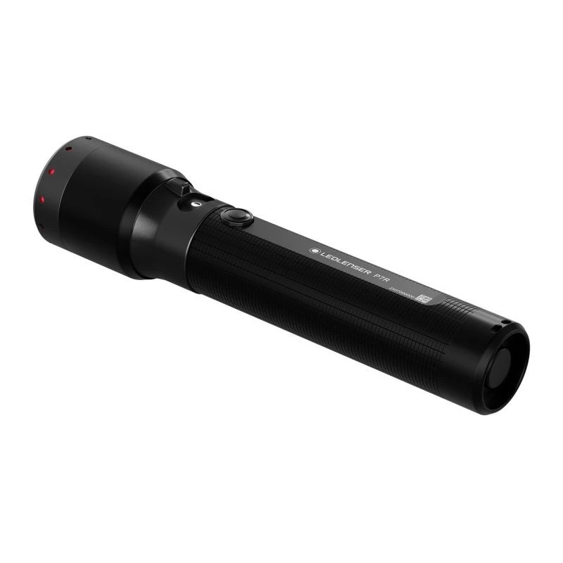 Latarka ręczna Ledlenser P7R Czarna akumulatorowa LED 1000 lumenów, 3,7 V 21700, IP68, 159 mm, 360 g