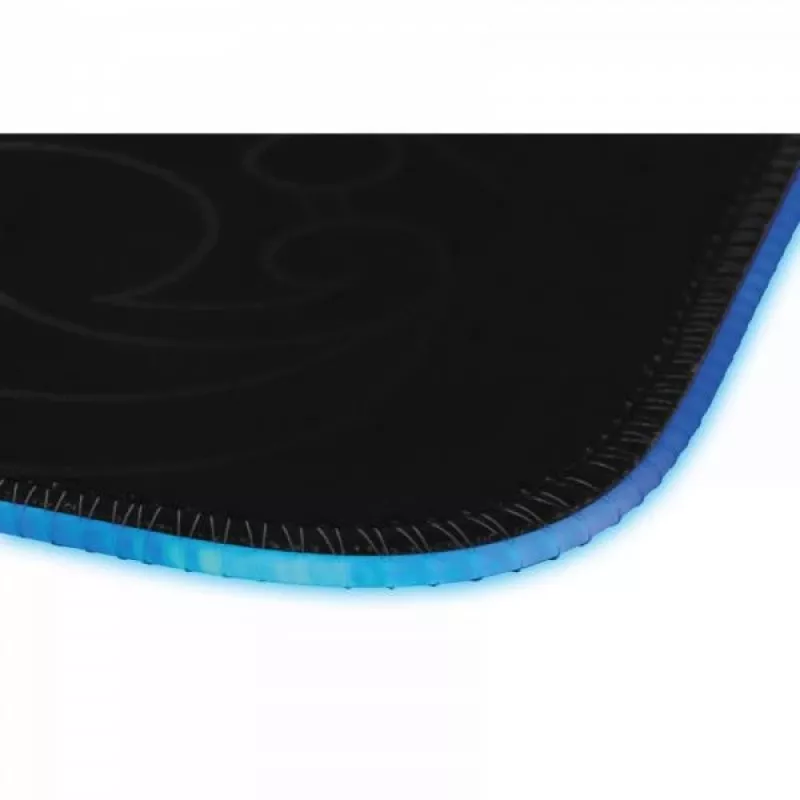 Podkładka gamingowa RGB L33T Gaming 160405 Karlvagn, średni rozmiar, szybka powierzchnia. 355 x 255 x 3 mm, czarny