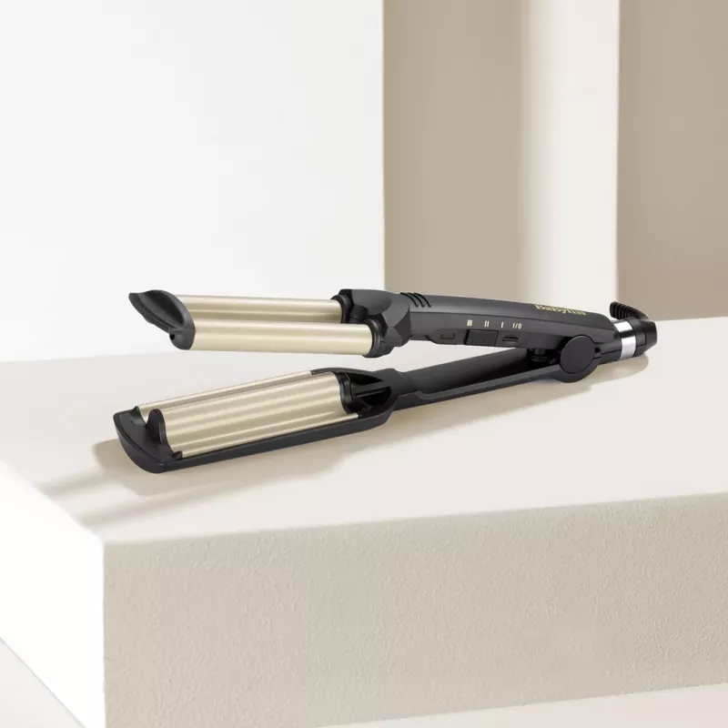 Lokówka teksturująca BaByliss C260E EasyWaves, ciepły czarny, srebrny, 70,9 (1,8 m)
