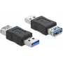 Adapter zmiany płci złącza DeLOCK 66497 USB 3.0 Czarny
