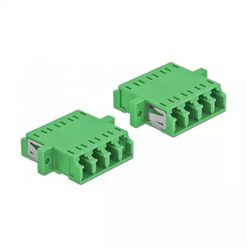 Złącze światłowodowe DELOCK 86539 LC gniazdo–gniazdo, zielone, 2 szt.