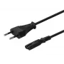 Kabel zasilający SAVIO CL-97 — 1,2 m, wtyk zasilający typ E na IEC C7, czarny