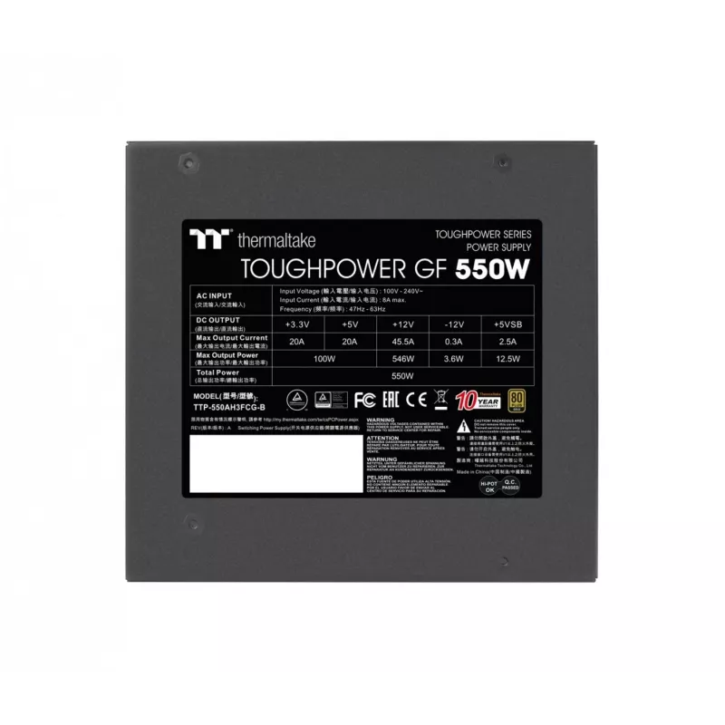 Zasilacz Toughpower GF 550 W modułowy 80+ Gold