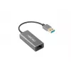 Koncentrator USB NATEC Cricket USB 3.2 Gen 1 Type-A z RJ-45 Ethernet 1000 Mbit/s, obudowa aluminiowa, czarny