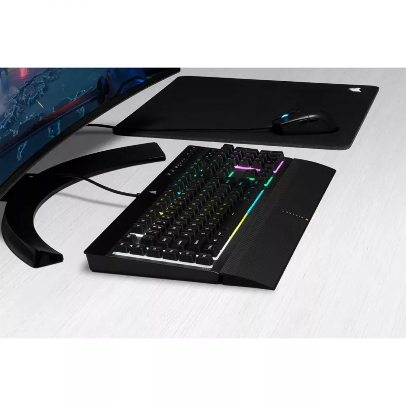 Corsair K55 RGB PRO klawiatura Gaming USB QWERTZ niemiecka Czarna