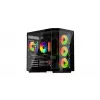 Obudowa komputerowa tower KRUX Empero KRXD010, ATX, czarna — obsługuje karty graficzne do 420 mm, chłodzenia CPU do 155 mm, 2x wnęka 3,5 cala + 3x wnęka 2,5 cala