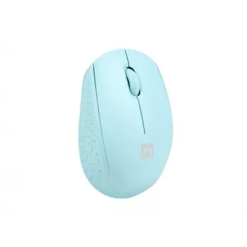 Bezprzewodowa mysz symetryczna NATEC STORK — Bluetooth + USB Type-A, 1600 DPI, 3 przyciski, jasnoniebieska