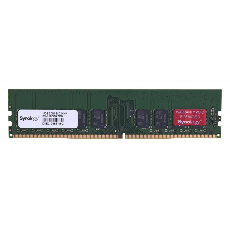 Synology - DDR4 - Modul - 16 GB - DIMM 288-PIN - 2666 MHz / PC4-21300 1.2 V ungepuffert ECC