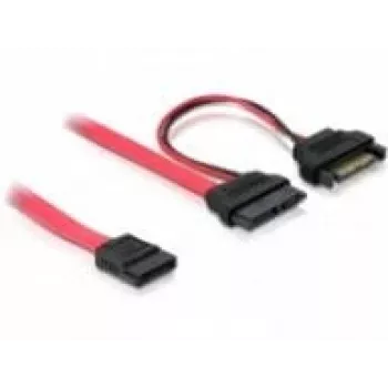 Kabel SATA DeLOCK 84418 0.5m Czerwony