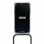 Etui naszyjnik na telefon Lookabe do iPhone 7/8 Plus — złoty z zielonym paskiem