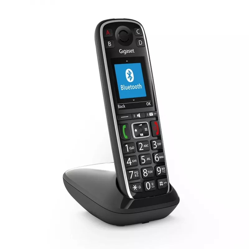 Gigaset E720 Telefon analogowy/DECT z identyfikacją rozmówcy Czarny
