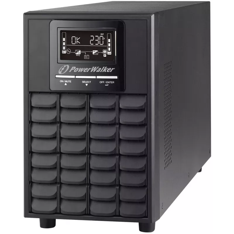 PowerWalker VFI 1500 CG PF1 podwójna konwersja (Online) 1,5 kVA 1500 W 4 gniazda AC