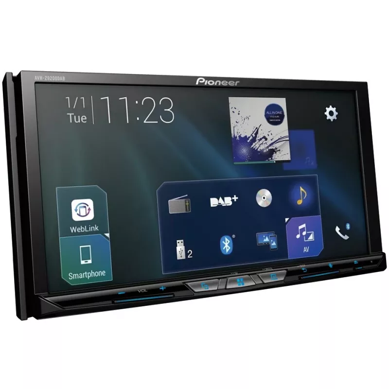 AVH-Z9200DAB, czarny, 2 DIN, 50 W, 4.0 kanały, 50 W, CD, CD-R, CD-RW, DVD, DVD-