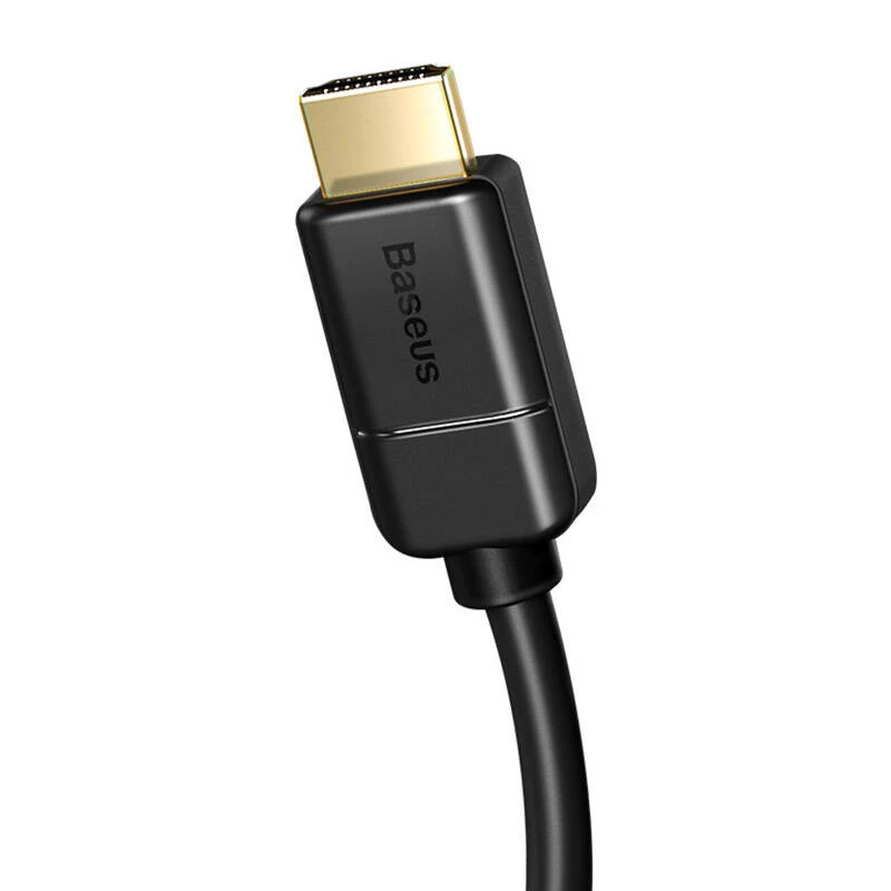 Przewód Baseus 2x HDMI 2.0 4K 30Hz, 3D, HDR, 18Gbps, 8m (czarny)