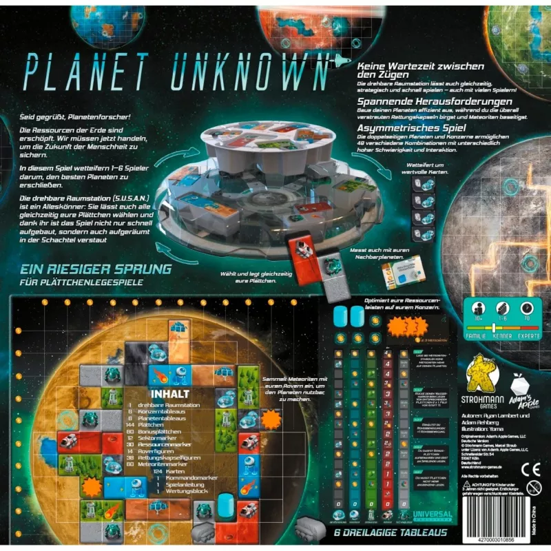 Planet Unknown, gra planszowa