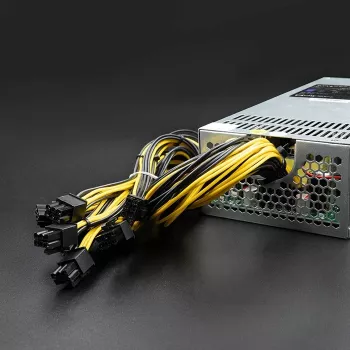 Zasilacz PCI-E Qoltec 50177 Smart 1600W | 80 Plus Gold - do kopania kryptowalut
