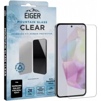 Szkło hartowane chroniące ekran Eiger Eiger A36 A56 S24 FE Clear Galaxy