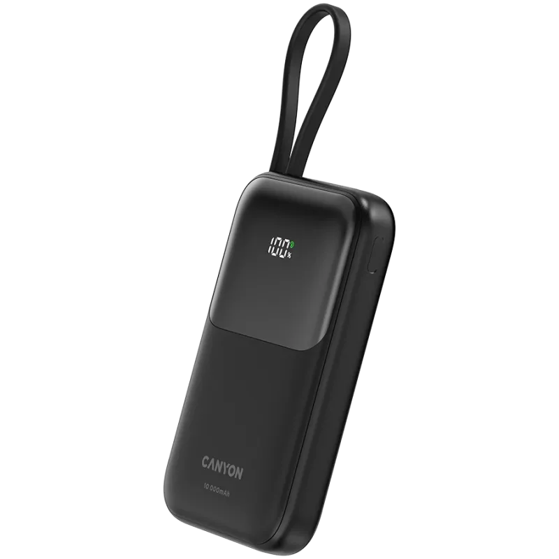 OnPower 101 z wbudowanym kablem 10000 mAh PD22.5W Czarny
