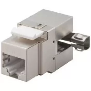 Wentronic Goobay CAT 6 KeyStone RJ45 Jack, STP Shielded, 250 MHz - Podłączenie: LSA, wyjście kątowe 90° (95901)